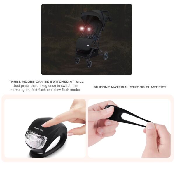 Neobreez – Safety Warning Stroller LED Light – Black