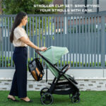 Neobreez – Stroller Hooks for Hanging Diaper Bags (Black, 2 Pack) – Dark Gray