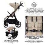 Neobreez – Tetra Ultra-Compact Lightweight All-Terrain Travel Stroller W/ Cup Holder – Beige