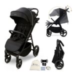 Neobreez – TETRA Ultra-Compact Lightweight Travel All-Terrain Toddler Baby Stroller – Black