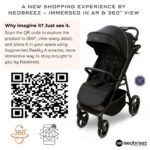 Neobreez – TETRA Ultra-Compact Lightweight Travel All-Terrain Toddler Baby Stroller – Black