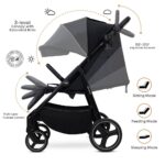 Neobreez – TETRA Ultra-Compact Lightweight Travel All-Terrain Toddler Baby Stroller – Black
