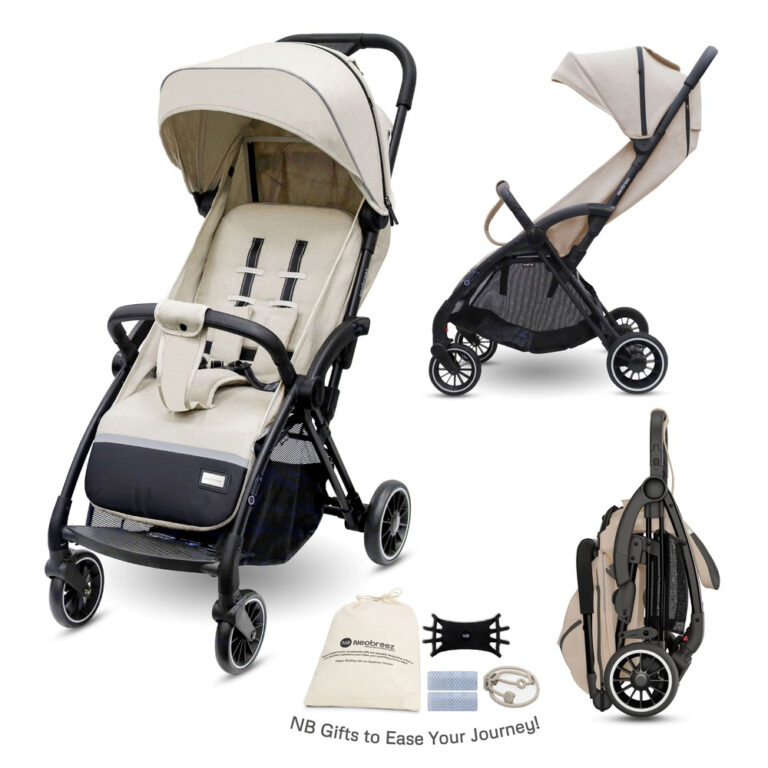 Neobreez - Theta Auto Fold Compact Lightweight Travel Stroller - Beige