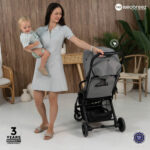 Neobreez – Theta Auto Fold Compact Lightweight Travel Stroller – Grey
