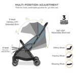 Neobreez – Theta Auto Fold Compact Lightweight Travel Stroller – Grey