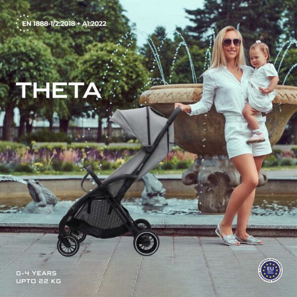 Neobreez – Theta Auto Fold Compact Lightweight Travel Stroller – Grey