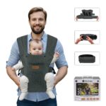 Neobreez – ZAVII 2-in-1 Convertible Baby Carrier for Newborns to Toddlers – Dark Gray