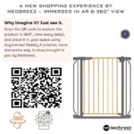 Neobreez FERMII Auto Close Safety Baby & Toddler Gate with 10cm & 20cm Extensions