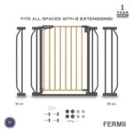 Neobreez FERMII Auto Close Safety Baby & Toddler Gate with 10cm & 20cm Extensions