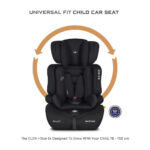 Neobreez -I-ELEK Universal Baby/Kids/Child/Toddler Safety 3-In-1 Car Seat – Black