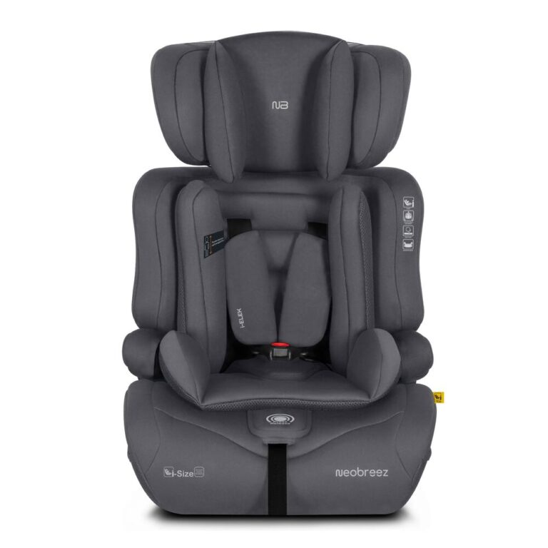 Neobreez -I-ELEK Universal Baby/Kids/Child/Toddler Safety 3-In-1 Car Seat -Black/Dark Gray