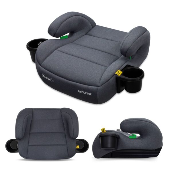 Neobreez I-FIRA I-Size Backless Booster Car Seat – Dark Grey