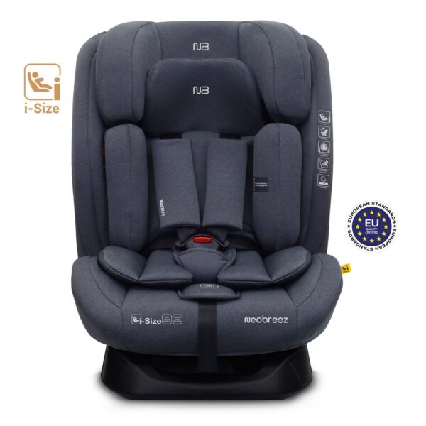 Neobreez -I-HEPTA All-in-1 Convertible Travel Car Seat for Baby -Gray