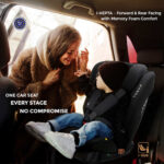 Neobreez -I-HEPTA All-in-1 Convertible Travel Car Seat for Baby -Gray
