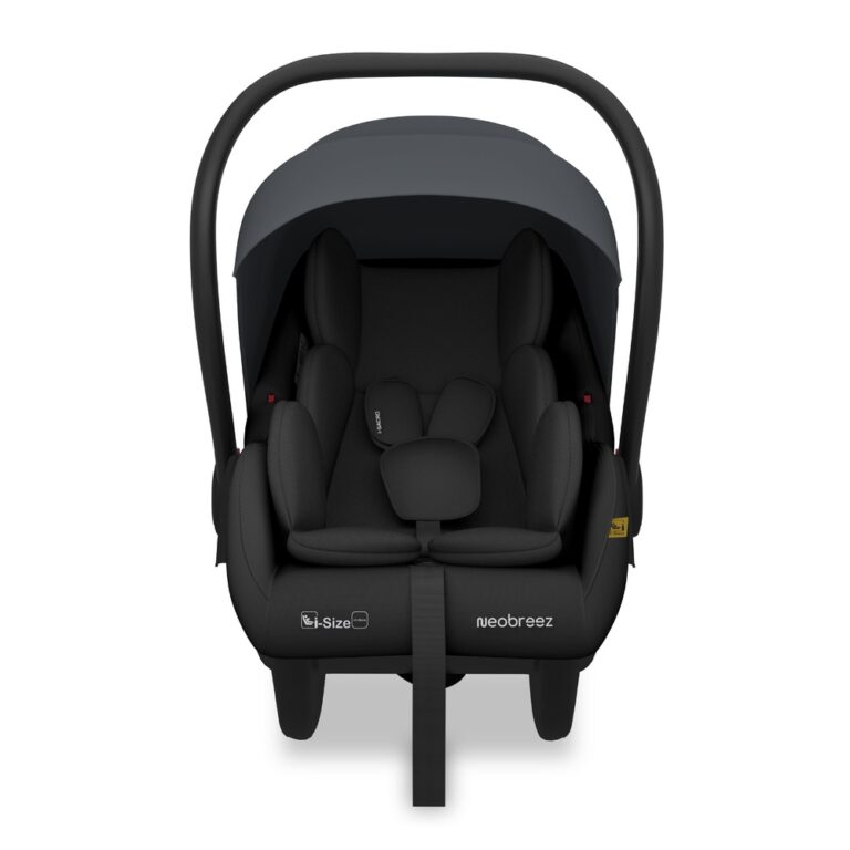 Neobreez - I-SACRO I-Size Infant Travel Portable Car Seat - Gray/Black