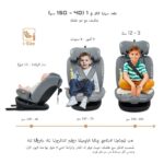 Neobreez – I-VILO 360° Rotatable ISOFIX All-in-1 Convertible Baby Toddler Kids Child Car Seat – Gray