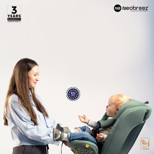 Neobreez -I-VILO 360° Rotatable ISOFIX All-in-1 Convertible Baby Toddler Kids Child Car Seat – Green