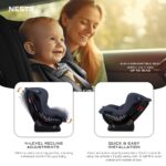 Neobreez NESTII Infant/Baby/Kids/Toddler Travel 2-in-1 Convertible Car Seat – Dark Gray