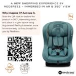 Neobreez NESTII Infant/Baby/Kids/Toddler Travel 2 In 1 Convertible Car Seat – Green