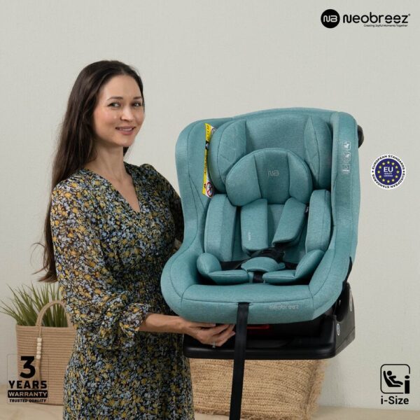Neobreez NESTII Infant/Baby/Kids/Toddler Travel 2 In 1 Convertible Car Seat – Green