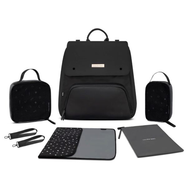 Neobreez ZORI Multifunction Baby Diaper Bag Backpack Nappy Changing Travel Bag – Black