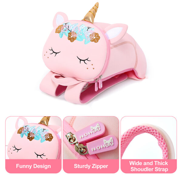 Nohoo – Pre School 3D Bag Unicorn Large – Pink