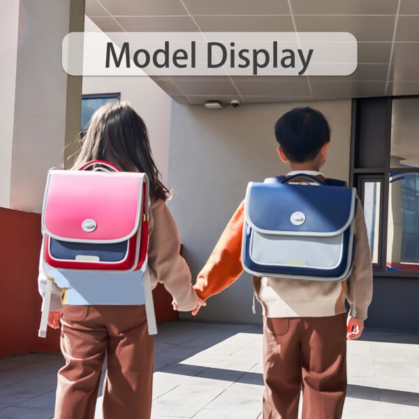 Nohoo – Ergonomic Spine Protection Horizontal School Backpack for 0-5 Grade Primary Students – Baby Red