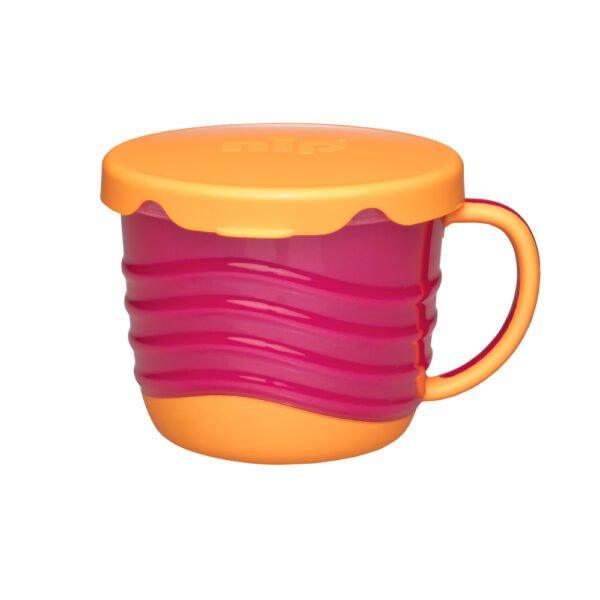 Nip – 2-in-1 Snackbox & Drink Cup for Toddlers|250ml – Pink