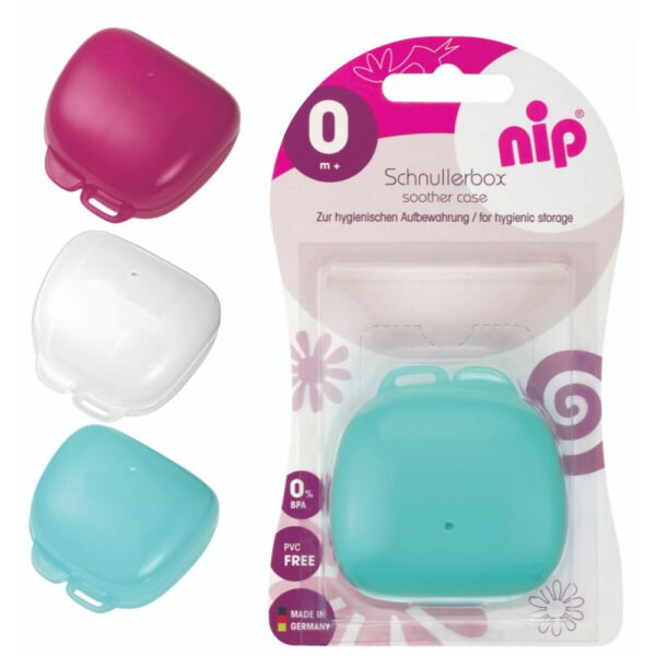 Nip – 2in1 Soother Box Sterilizer and Hygienic Case White