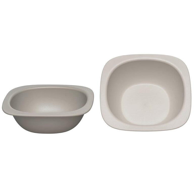 Nip - Eat Green Eco-Friendly Baby Feeding Bowl Set | 2 Pcs, BPA-Free, Grey