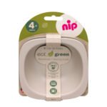 Nip – Eat Green Eco-Friendly Baby Feeding Bowl Set | 2 Pcs, BPA-Free, Grey