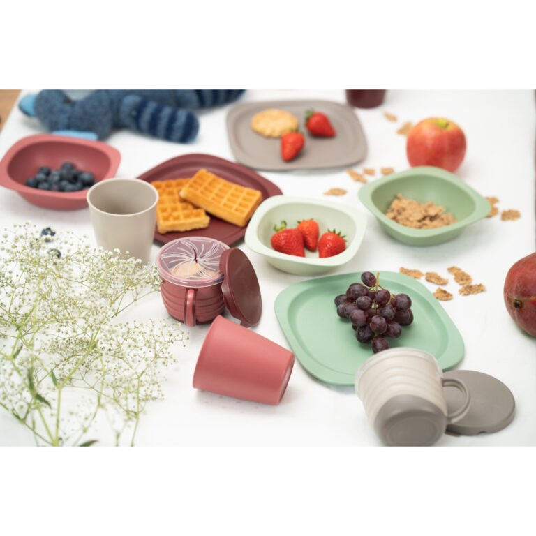 Nip - Eat Green Eco-Friendly Baby Feeding Bowl Set | 2 Pcs, BPA-Free, Grey