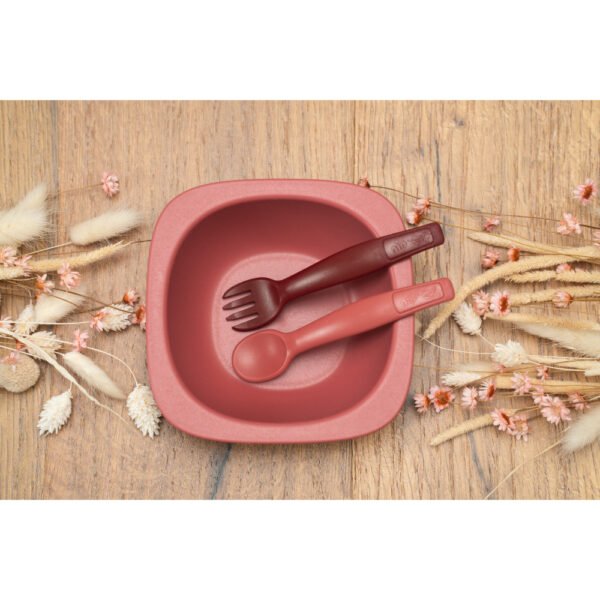 Nip – Eat Green Eco-Friendly Baby Feeding Bowl Set – Red, 2 Pcs – Red