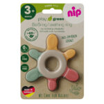 Nip – Eco-Friendly Green Teething Ring for Babies 3M+- Multicolur