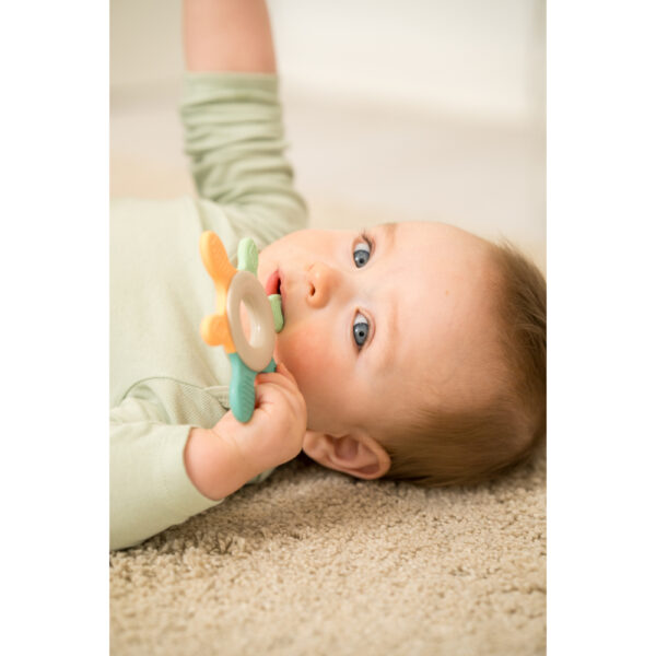 Nip – Eco-Friendly Green Teething Ring for Babies 3M+- Multicolur