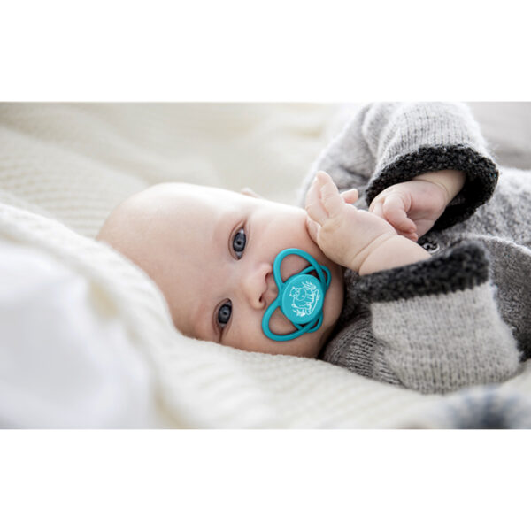 Nip – Green Eco Butterfly Soother 16-32M, 2pcs – Ultra-Light Silicone, with Sterilizer Case