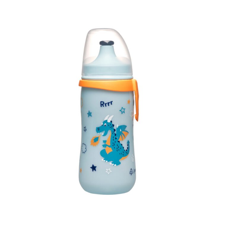 Nip - Kids Cup with Push-Pull Lid – Dragon Design – 330 ml, Dragon