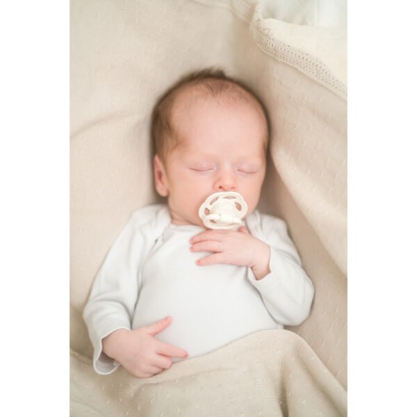 Nip – Organic Eco friendly Baby Cherry Pacifier Soother Shape Natural Rubber 2pc -Green & Brown