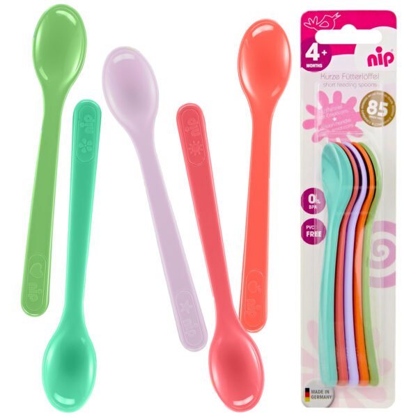 Nip Soft-Tip Baby Feeding Spoon Set, Pack of 5