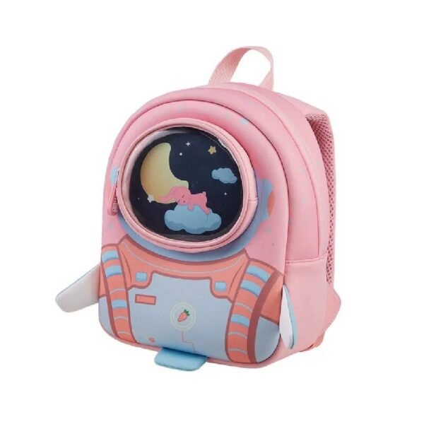 Nohoo – 3D Astronaut Kids School Bag/Activity Bag 10″ – Pink