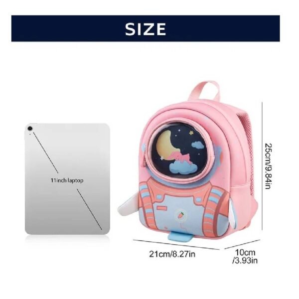 Nohoo – 3D Astronaut Kids School Bag/Activity Bag 10″ – Pink