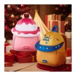 Nohoo – 3D Cute Marshmallow Kids School Bag/Activity Bag 10″- Pink