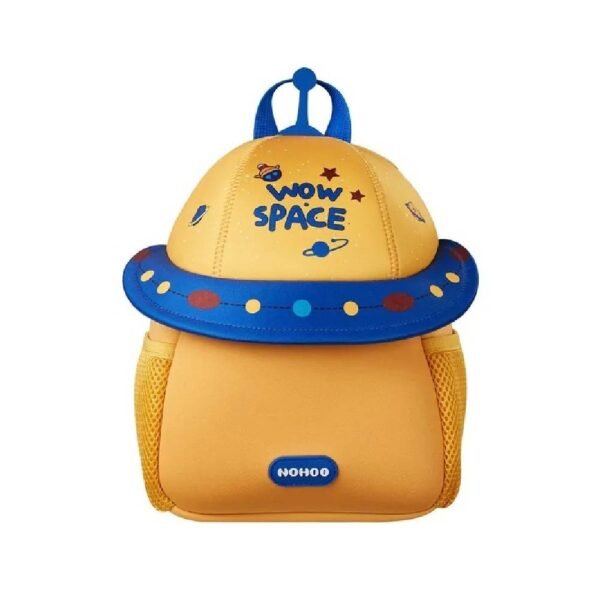 Nohoo – 3D Cute UFO Kids School Bag/Activity Bag 10″ – Yellow