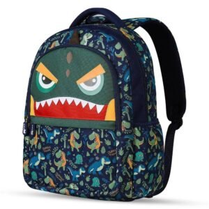 Nohoo – Kids 16 Inch School Bag Dino – Green