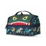 Nohoo – Kids 16 Inch School Bag with Lunch Bag Combo Dino – Green