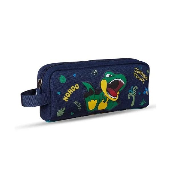 Nohoo – Kids 16 Inch School Bag with Pencil Case Combo Dino – Green
