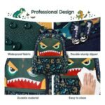 Nohoo – Kids 16 Inch School Bag with Pencil Case Combo Dino – Green