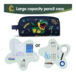 Nohoo – Kids 16 Inch School Bag with Pencil Case Combo Dino – Green