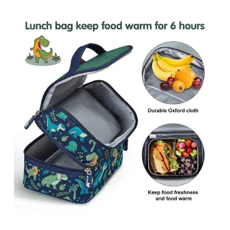 Nohoo - Kids Insulated Lunch Bag Dino - Green