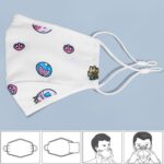 Nohoo – Kids Re-Usable Face Mask – White